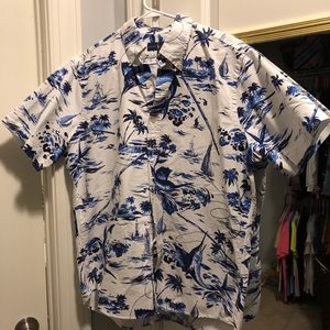 NWT Ralph Lauren Mens Fun Fish Button Down Shirt!